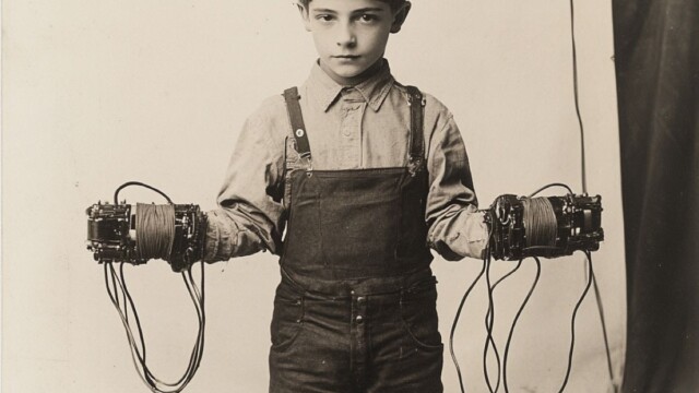 a black and white vintage postcard of a boy with four arms --personalize 23wnzau --v 6.1 Job ID: 899bc6a8-81e3-4fa9-9f58-f697293a58d1
