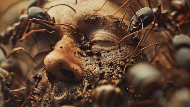 ants eating a man alive --v 6 Job ID: cd9251b5-ce36-4a4c-9d73-ca07acdfa518