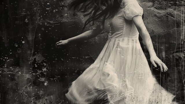 the soul of a lost girl leaving her body black and white --v 6 Job ID: cb9fde75-e459-4bdc-a08e-d6583e0121a5